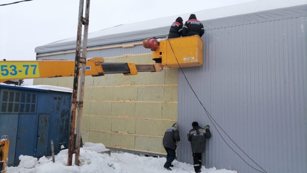 Тёплый ремонтный бокс 15×30 м